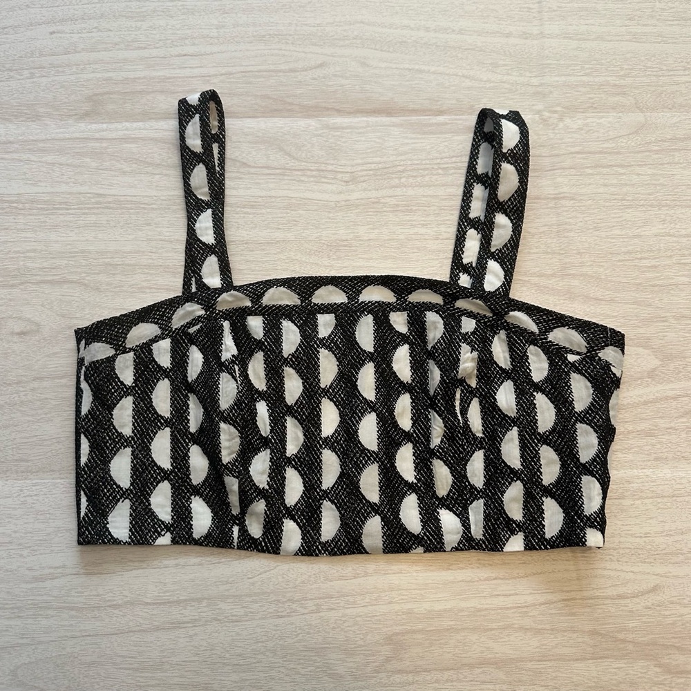 Three Graces London Polka Dot Crop Top NWT